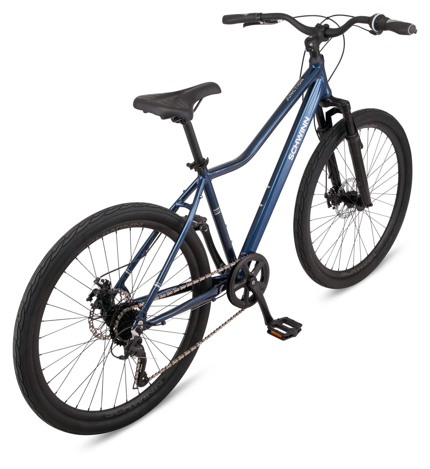 Schwinn Junction 27.5 in Mens Hybrid Bike, 7 Speed Adult Bicycle, Navy - Product image 3